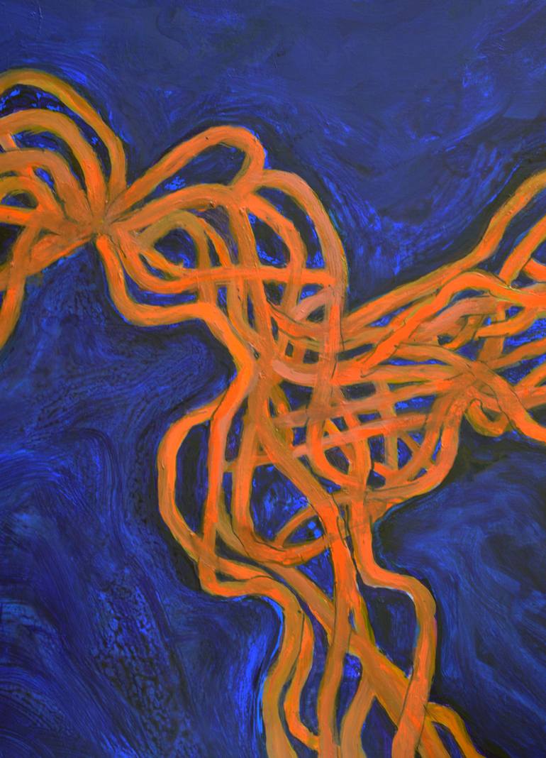 Original Abstract Expressionism Abstract Painting by Robert Gheyssens