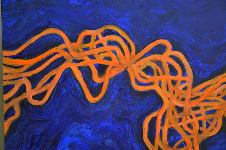 Original Abstract Expressionism Abstract Painting by Robert Gheyssens