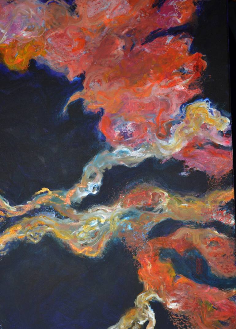 Original Abstract Expressionism Abstract Painting by Robert Gheyssens