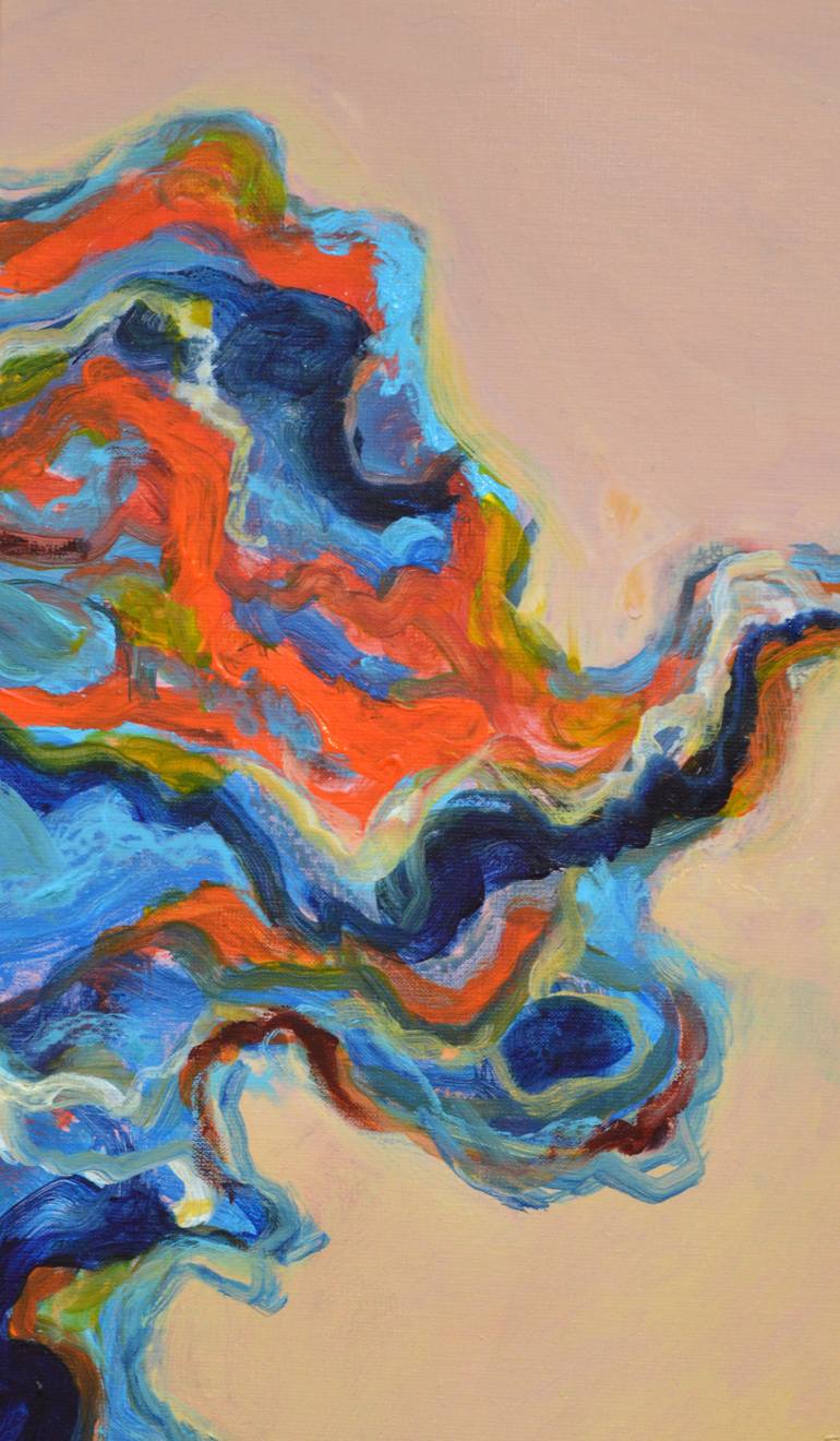 Original Abstract Nature Painting by Robert Gheyssens