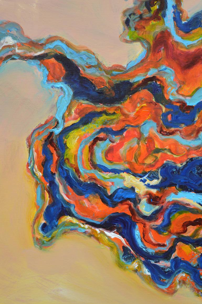 Original Abstract Nature Painting by Robert Gheyssens