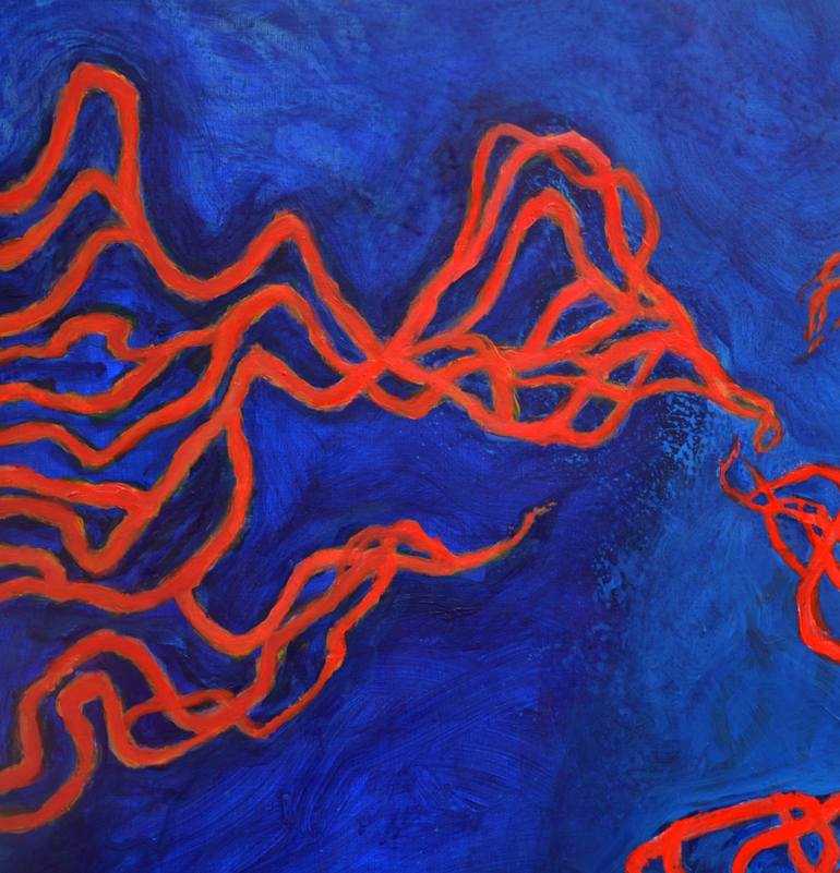 Original Abstract Expressionism Abstract Painting by Robert Gheyssens