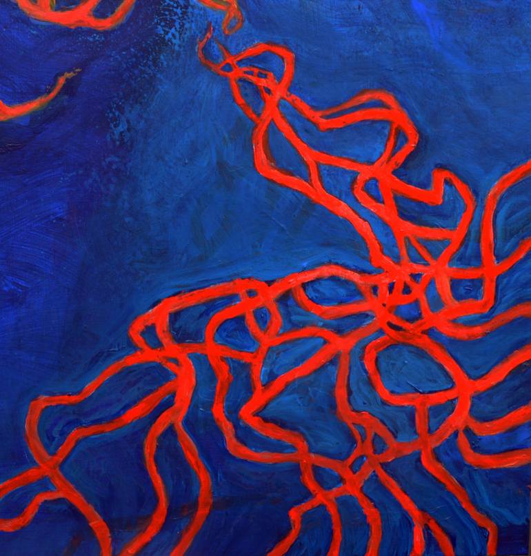 Original Abstract Expressionism Abstract Painting by Robert Gheyssens