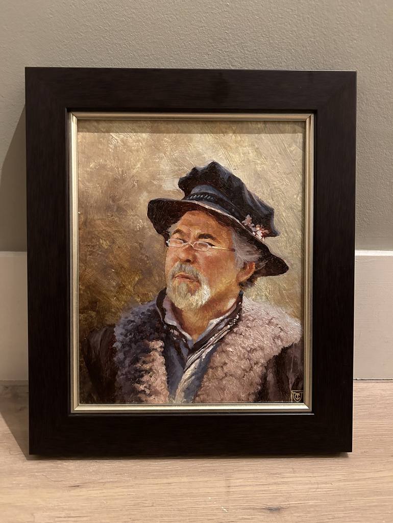Original Portrait Painting by Christophe Vacher