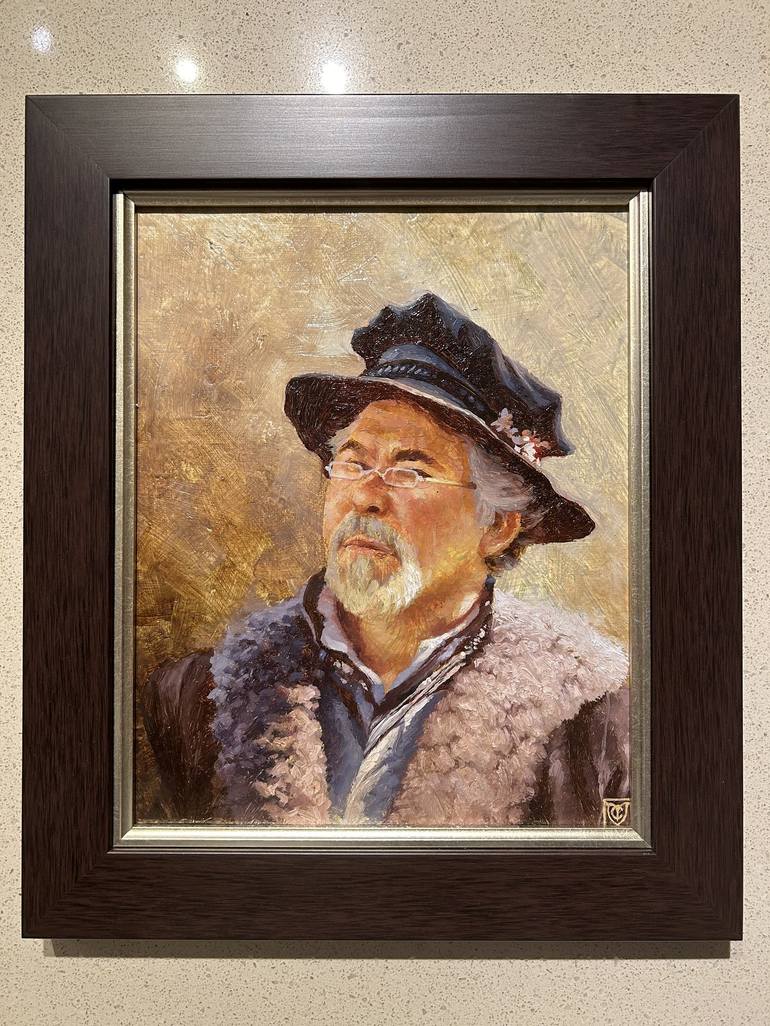 Original Portraiture Portrait Painting by Christophe Vacher