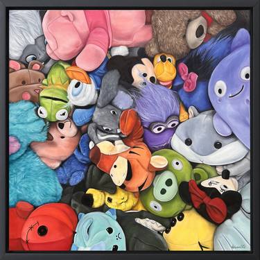 Print of Realism Cartoon Paintings by Viktoria Skityba