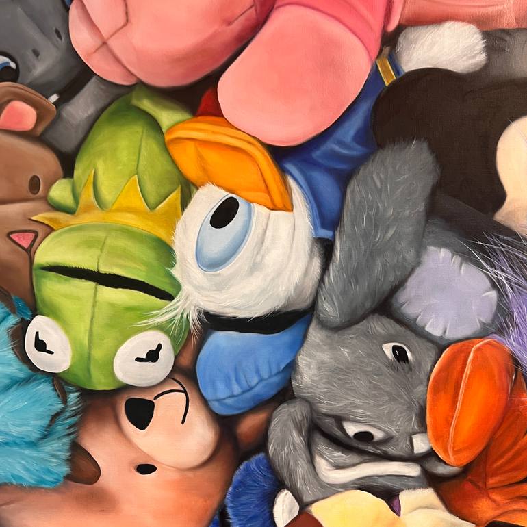 Original Realism Cartoon Painting by Viktoria Skityba