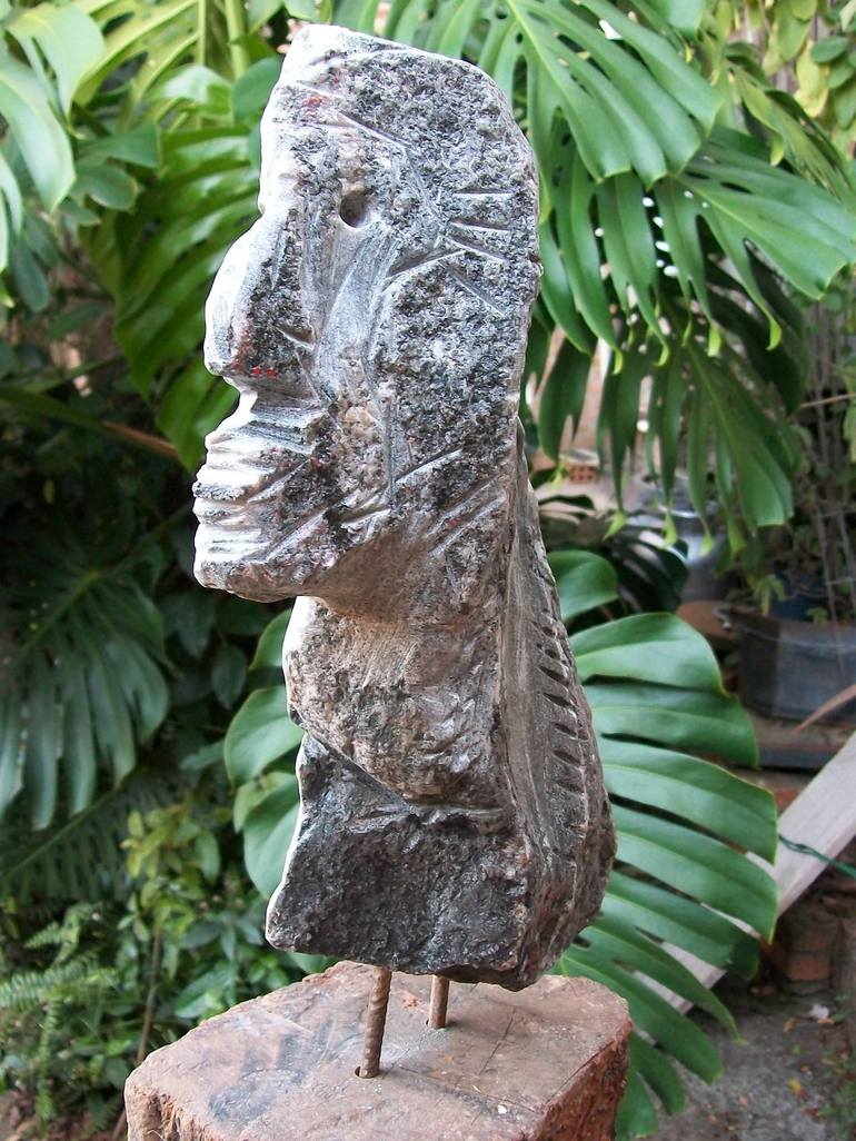Original Modern Portrait Sculpture by Antonio Sobral