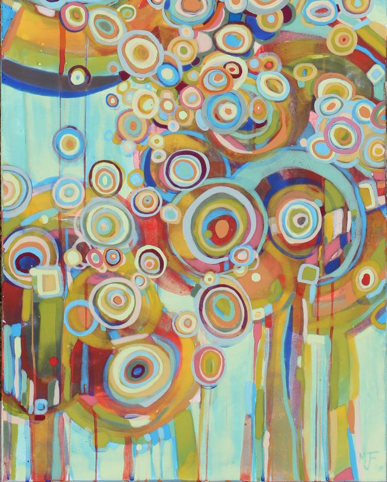 Original Abstract Expressionism Abstract Painting by Matthew Frock