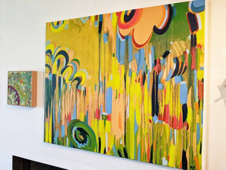 Original Abstract Expressionism Abstract Painting by Matthew Frock