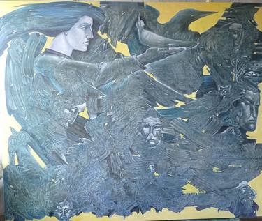 Original Surrealism Abstract Paintings by Raimundas Dzimidavicius
