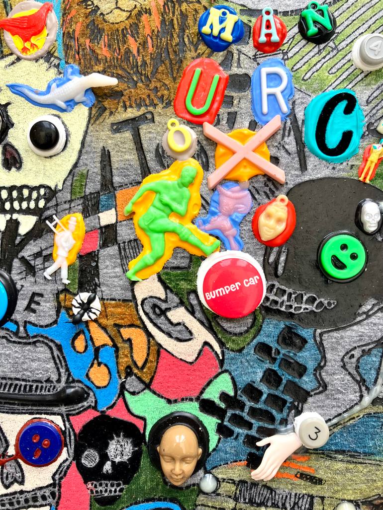 Original Pop Art Graffiti Collage by Jamie Andrews