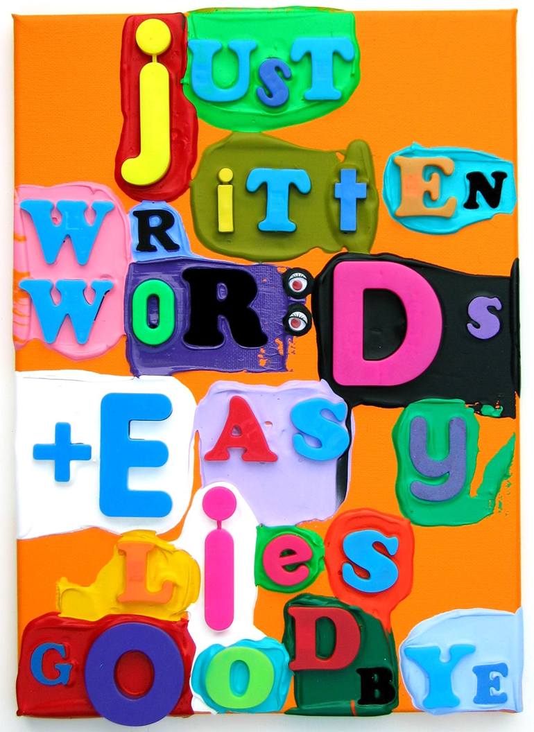 Just Written Words Painting by Jamie Andrews | Saatchi Art