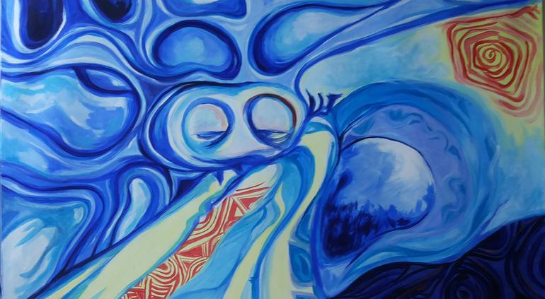 Original Abstract Painting by Marge Pen