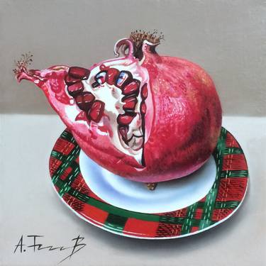 Pomegranate in a Saucer thumb