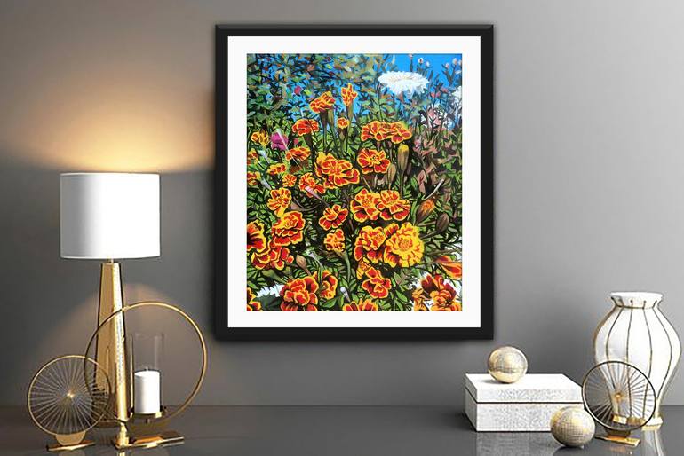 Original Realism Floral Painting by Alexander Titorenkov