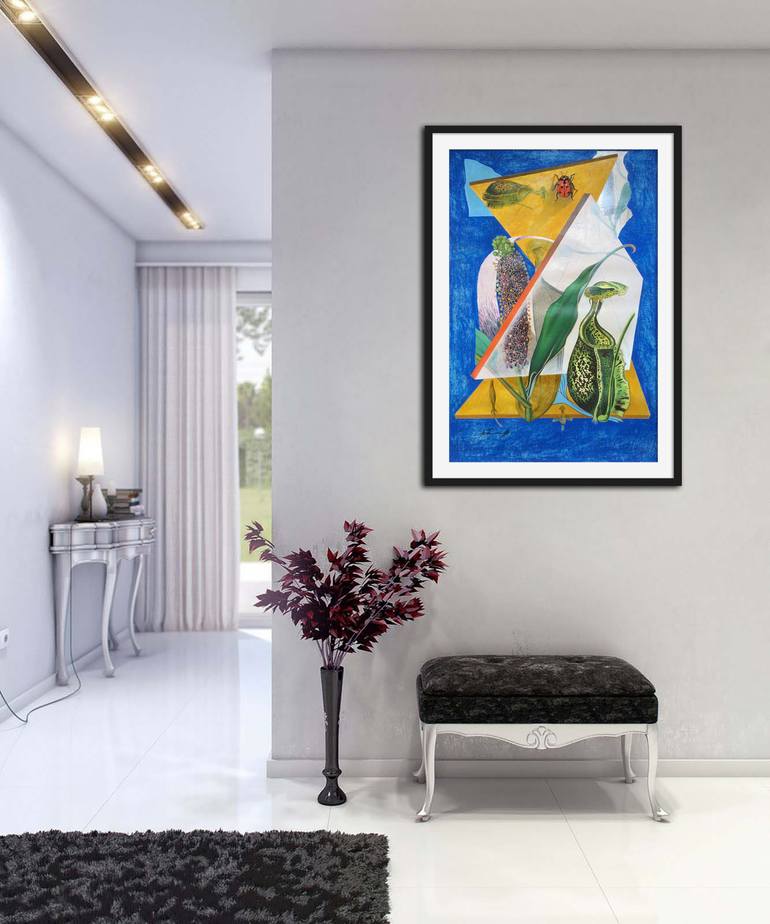 Original Surrealism Floral Painting by Alexander Titorenkov