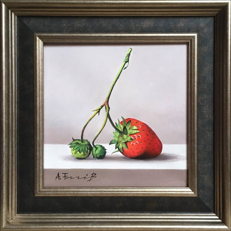 Original Photorealism Still Life Painting by Alexander Titorenkov