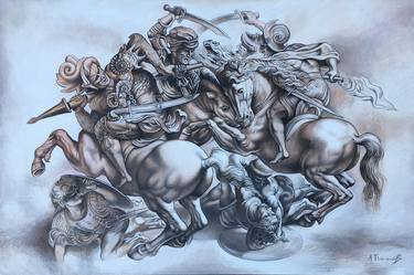 Original Photorealism People Painting by Alexander Titorenkov