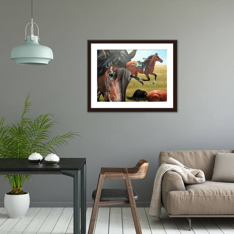 Original Realism Horse Painting by Alexander Titorenkov