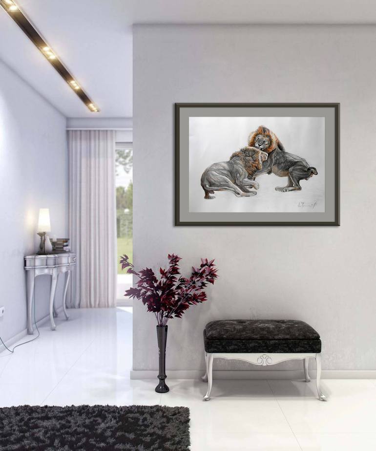 Original Realism Animal Painting by Alexander Titorenkov