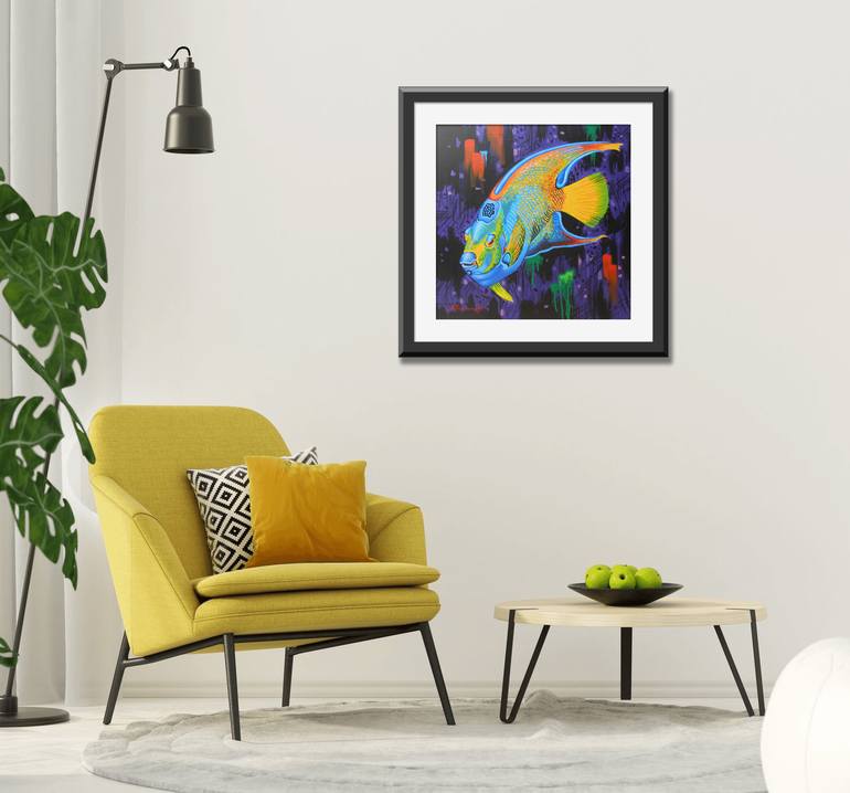 Original Abstract Seascape Painting by Alexander Titorenkov