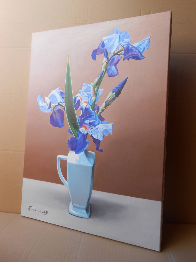 Original Realism Floral Painting by Alexander Titorenkov