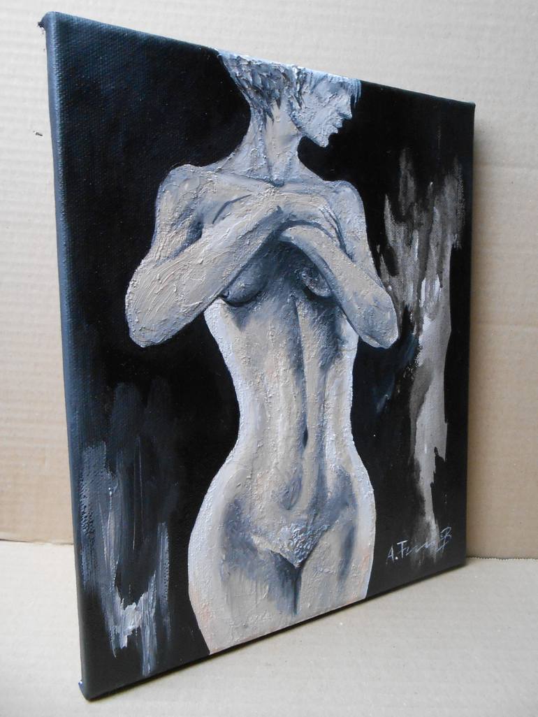 Original Realism Nude Painting by Alexander Titorenkov