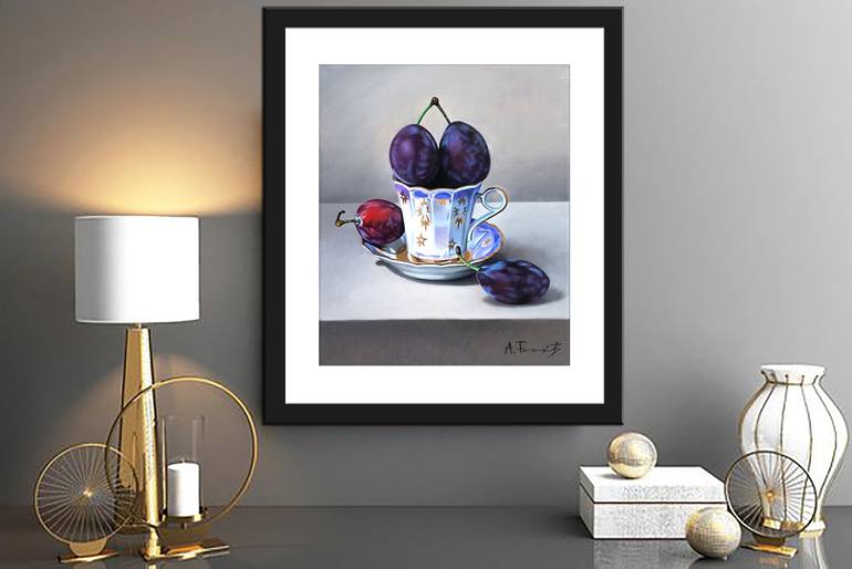 Original Photorealism Still Life Painting by Alexander Titorenkov