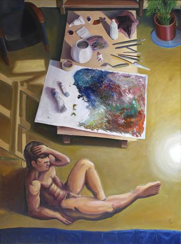 Original Fine Art Nude Paintings by Nahuel Taján