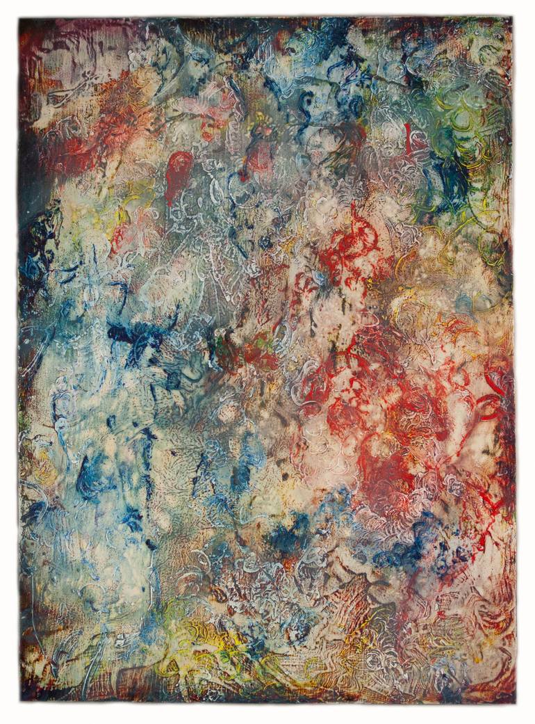 Original Abstract Expressionism Abstract Painting by Larry Roberts