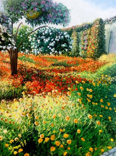 Original Impressionism Nature Paintings by Noreen A I