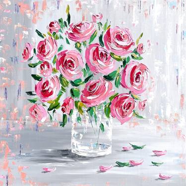 Original Abstract Floral Paintings by Tanya Stefanovich