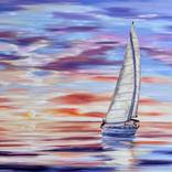 Sunset 140x90cm Oil painting by Tanya Stefanovich