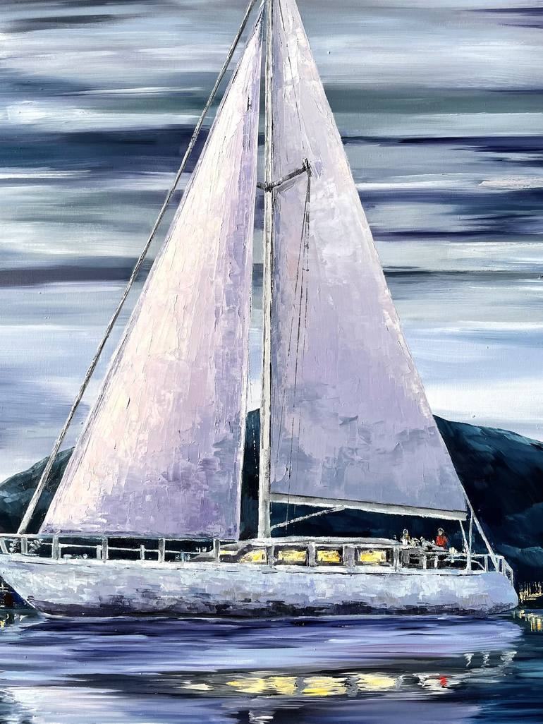 Original Boat Painting by Tanya Stefanovich