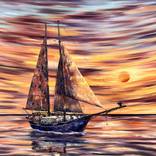 Over the Abyss 140x90cm Oil painting by Tanya Stefanovich
