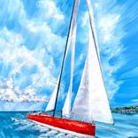 Speed, extra large oil painting by Tanya Stefanovich