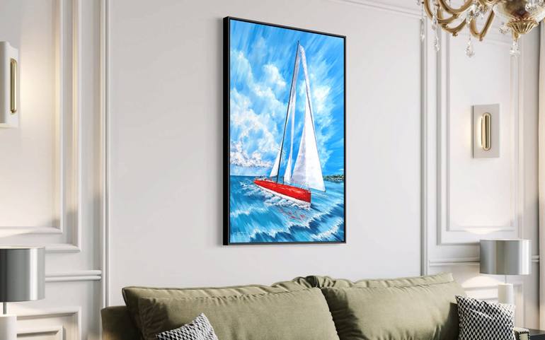 Original Boat Painting by Tanya Stefanovich