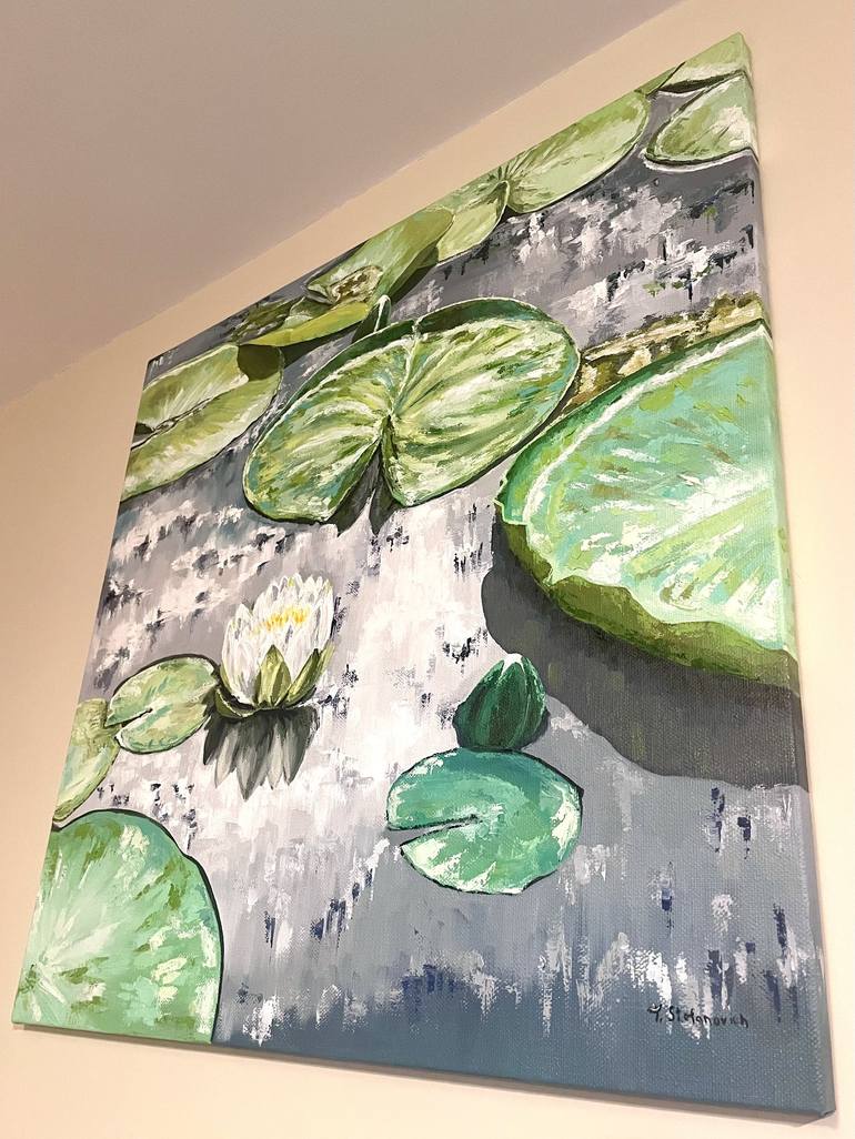 Original Abstract Floral Painting by Tanya Stefanovich