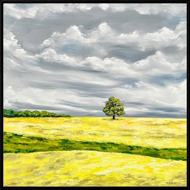 Yellow field 80x80cm thumb