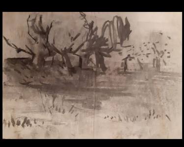 Print of Expressionism Landscape Drawings by Costache Nicoleta Madalina