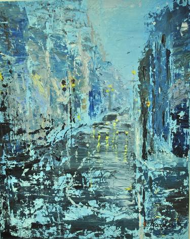 Print of Expressionism Cities Paintings by Catherine Naumenko