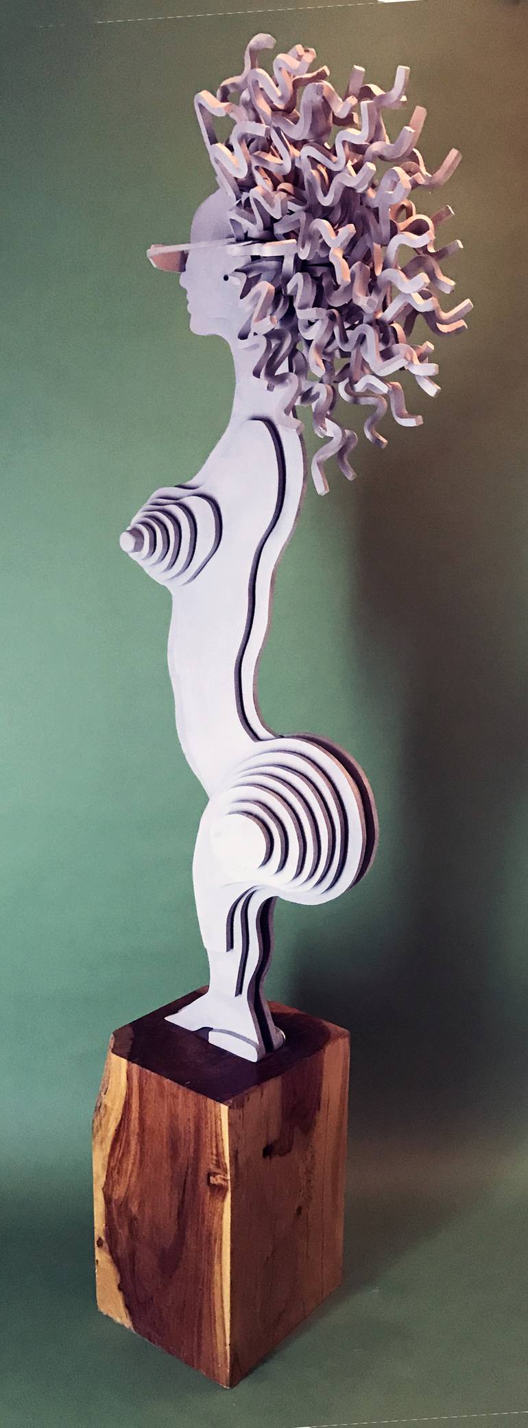 Original Abstract Women Sculpture by Edward Berounsky