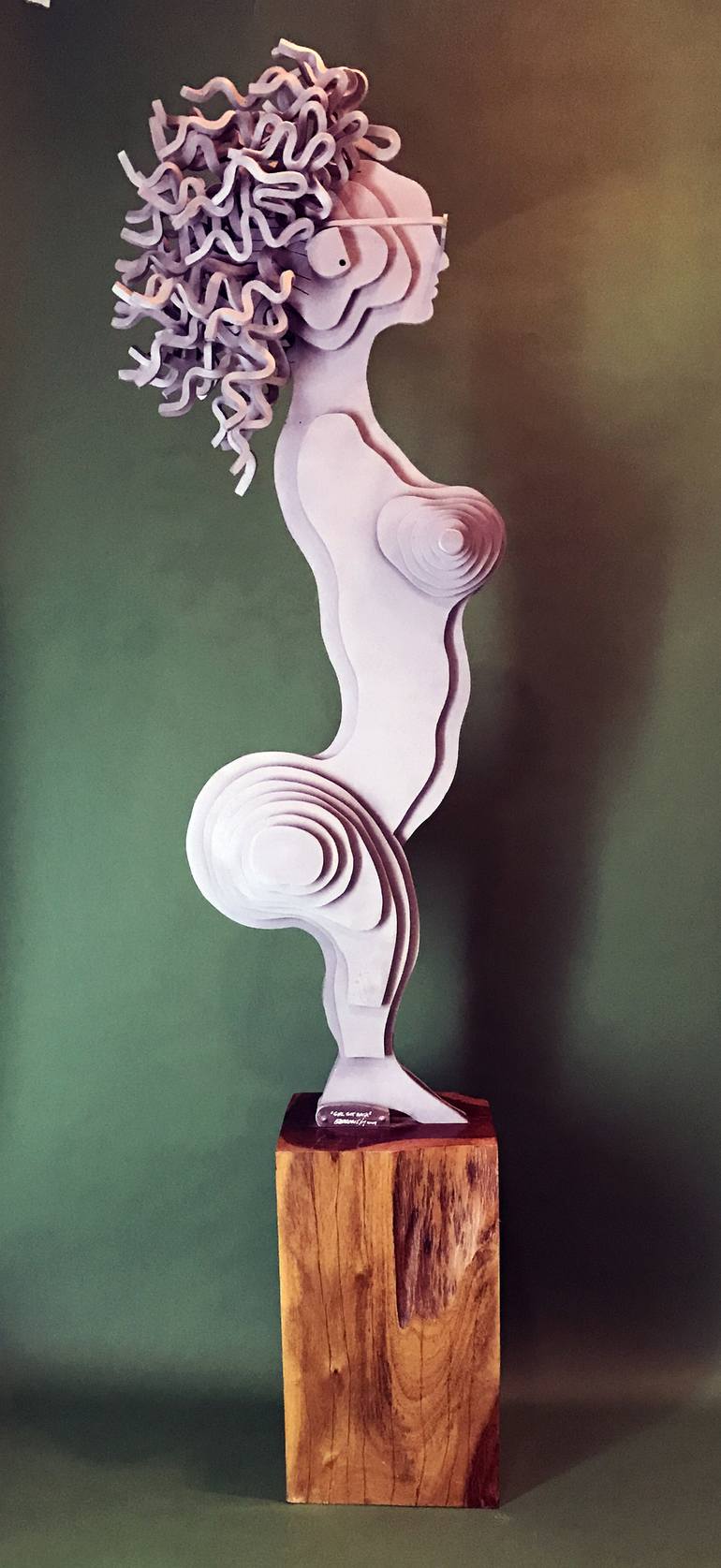 Original Abstract Women Sculpture by Edward Berounsky