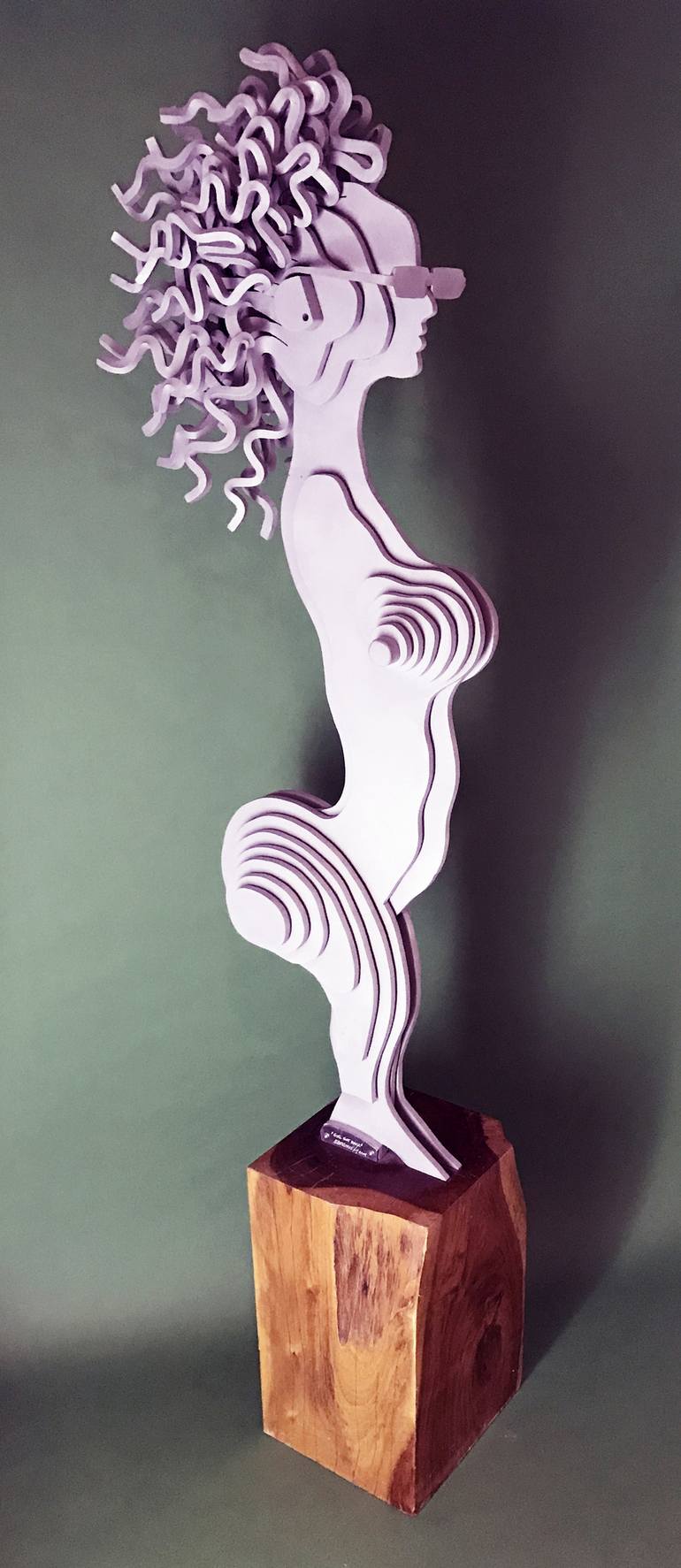 Original Abstract Women Sculpture by Edward Berounsky