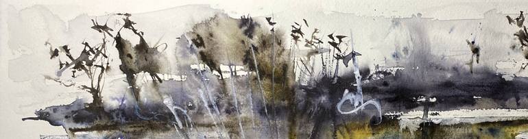 Original Abstract Landscape Painting by Nini YūRei Ferrara