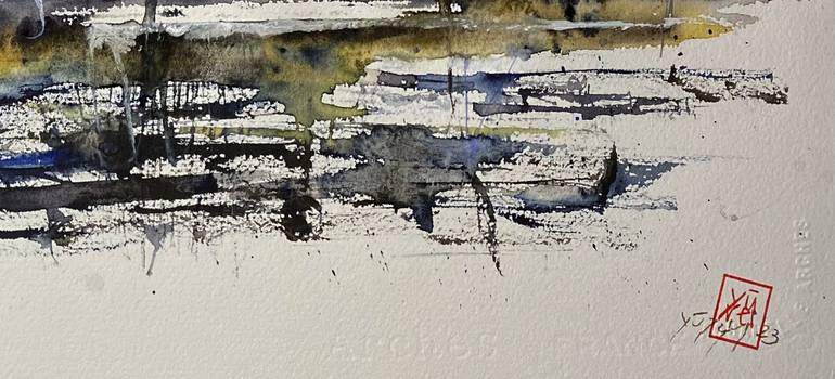 Original Abstract Landscape Painting by Nini YūRei Ferrara