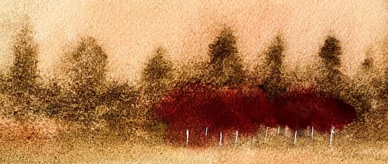 Original Abstract Landscape Painting by Nini Yūrei Ferrara