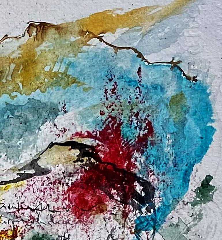 Original Abstract Expressionism Abstract Painting by Nini Yūrei Ferrara