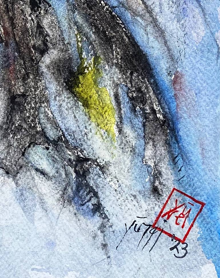 Original Abstract Landscape Painting by Nini YūRei Ferrara